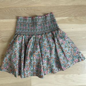 J.Crew Liberty of London smocked skirt